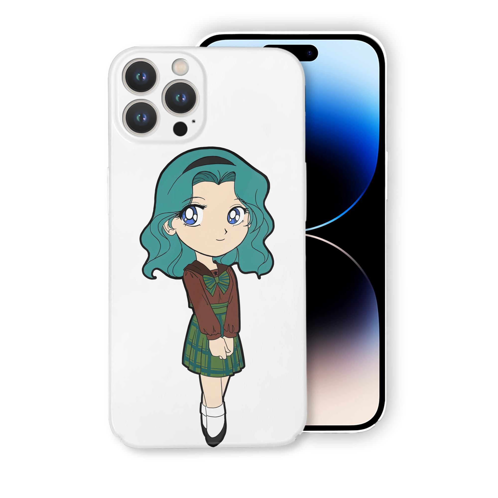 （画像用） 美少女戦士セーラームーン 海王 みちる（かいおう みちる） Sailor Moon Kaiou Michiru 【iPhone 14シリーズ対応】ハードケース